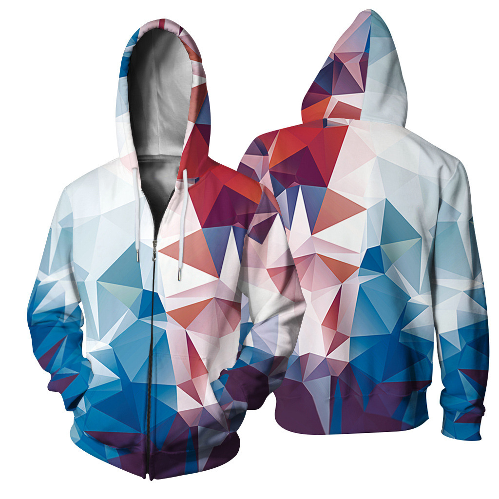 DIY Hoodies Customized 3D Digital Printing Casual Sports Zipper Long Sleeve Hooded Sweater for Men and Women Custom Sweatshirts Plus Size XXXXXL