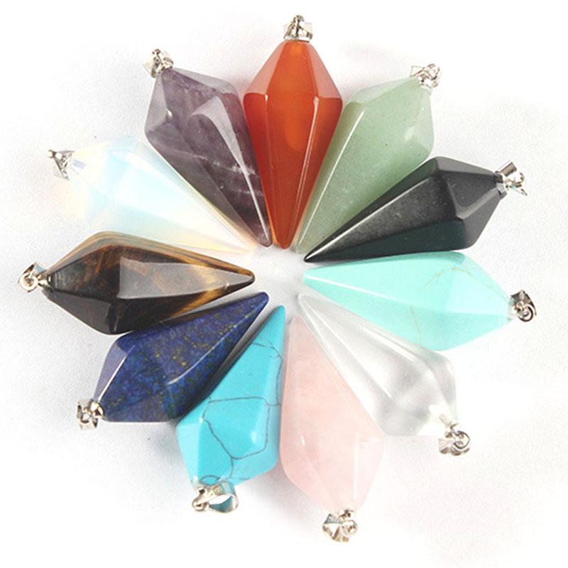 Charms Reiki Healing Pendulums Radiesthesia Natural Stones Pendant Amulet Crystal Pendulum For Men Women Pendulos Small Size Fashion, Bronze;silver
Charms Reiki Healing Pendulums Radiesthesia Natural Stones Pendant Amulet Crystal Pendulum For Men Women Pendulos Small Size Fashion, Bronze;silver