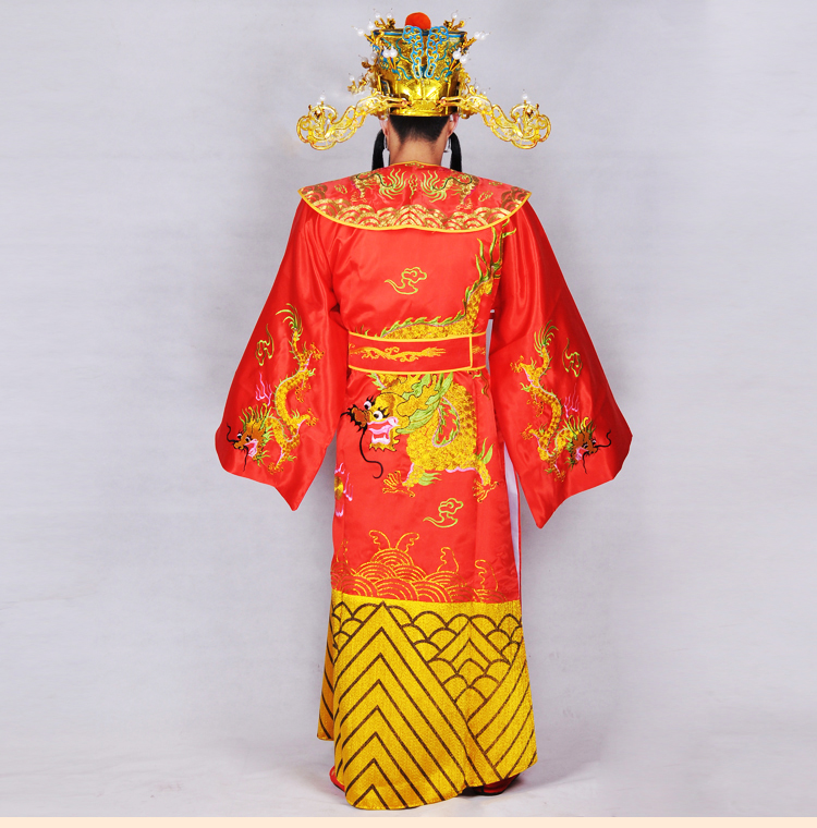 Oriental wealth God clothes adult full set COS ancient costume annual meeting performance opening ceremony wealth God costume