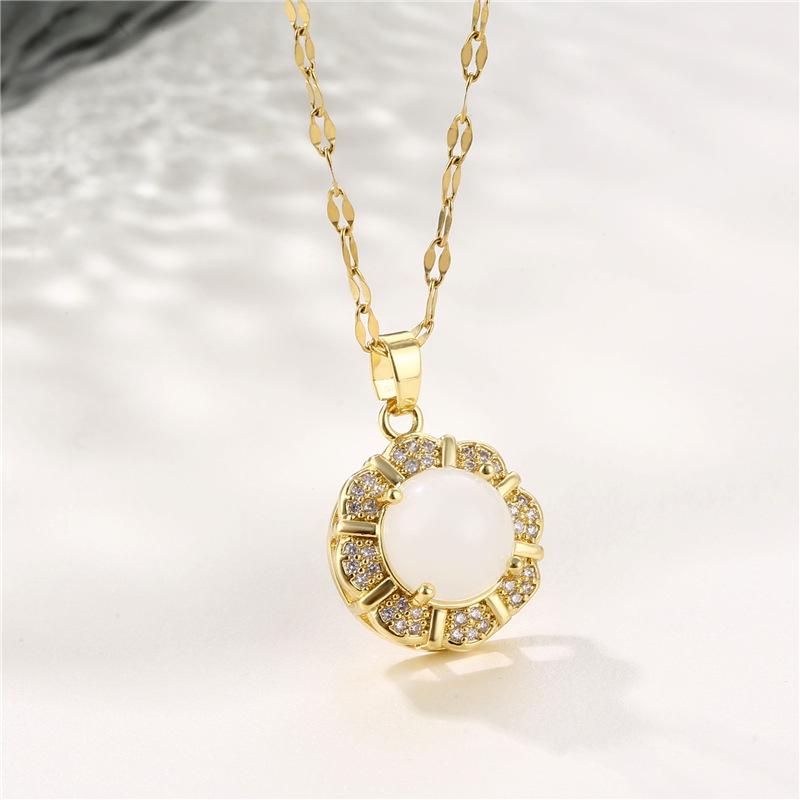 Pendant Necklaces 1 Pcs French Round Zircon Necklace For Women Gold Stainless Steel Lips Chains Charms Jewelry Christmas Gift
Pendant Necklaces 1 Pcs French Round Zircon Necklace For Women Gold Stainless Steel Lips Chains Charms Jewelry Christmas Gift