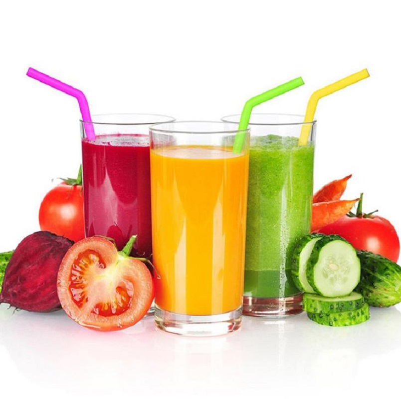 Colorful Food Grade Flexible Silicone Straws Straight Bent Curved Straw Drinking Reusable Bar Tools Beverage GGA5101 Free shipping