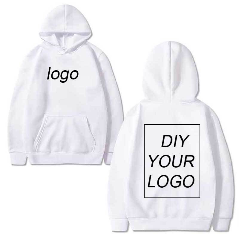 Customized Print Hoodies wholesale Sweatshirts comfortable cotton hoodies Unisex DIY Streetwear drop shipping clothing 201020