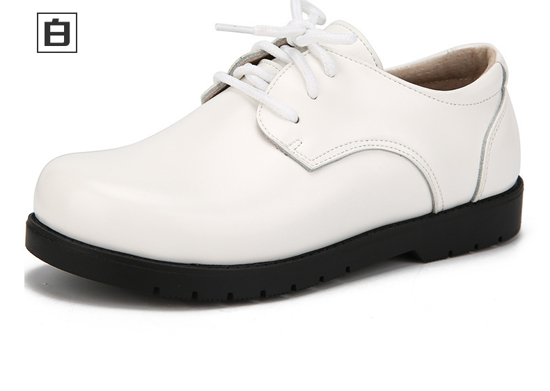 Soft Sole Pupils Spring And Autumn Winter Plush Kids Performance Boys Leather Shoes Students Dance