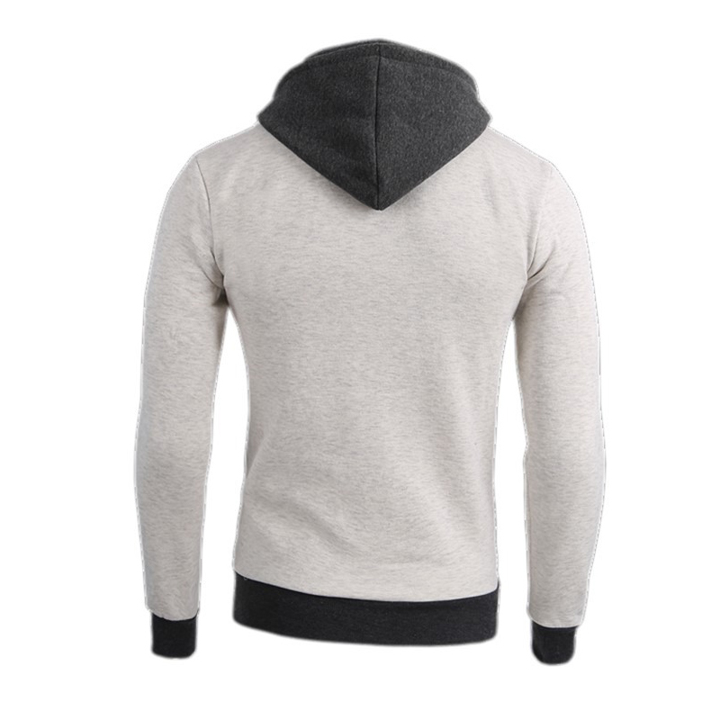 Zipper Warm Fleece Hoodies Men Autumn Winter Casual Patchwork Hoody Sweatshirts Mens Hip Hop Streetwear Male Pullover Hood Coats 201020