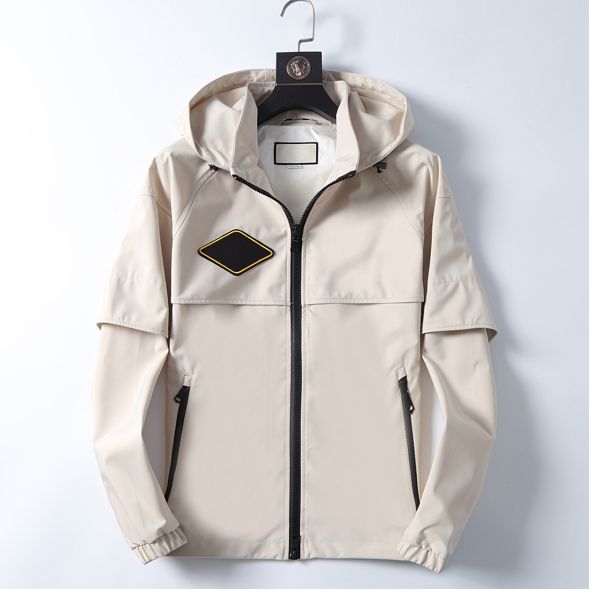Men's coat Spring and Autumn new air layer cotton knit hooded zipper jacket sport casual jacket, Black
Men's coat Spring and Autumn new air layer cotton knit hooded zipper jacket sport casual jacket, Black