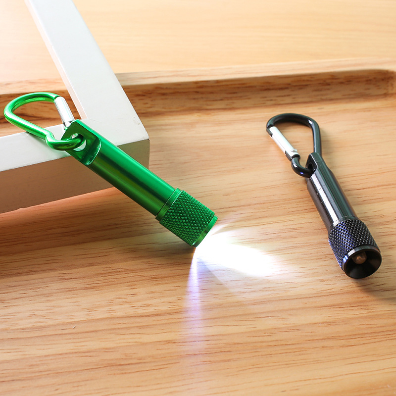 Outdoor Camping Mountaineering Lighting Flashlights Mini Aluminum Alloy Key Chain Lamp Pocket Backpack Pendant Small Flashlight HW524