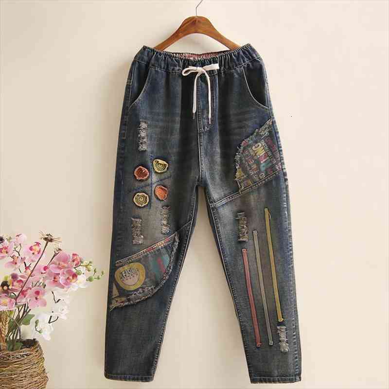 autumn embroidery retro high waist women jean nine points cowboy trousers large size denim harlan pants femme126, Blue
autumn embroidery retro high waist women jean nine points cowboy trousers large size denim harlan pants femme126, Blue