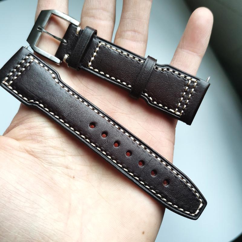Watch Bands 20mm 21mm 22mm Quality Bracelet Dark Brown Leather Band Genuine Straps Watchband Wrist For Wristband
Watch Bands 20mm 21mm 22mm Quality Bracelet Dark Brown Leather Band Genuine Straps Watchband Wrist For Wristband