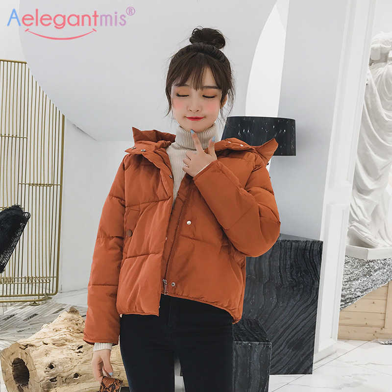 Aelegantmis Fashion Short Hooded Parkas Women Loose Down Cotton Coats Thicken Warm Winter Jackets Pockets Snow Outwear Female 210607, Brown
Aelegantmis Fashion Short Hooded Parkas Women Loose Down Cotton Coats Thicken Warm Winter Jackets Pockets Snow Outwear Female 210607, Brown