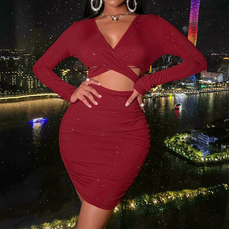 Casual Dresses RMSFE 2022 Ladies Autumn Solid Color Long Sleeve V-neck Fashion Sexy Nightclub Wrap Chest And Navel Skirt Dress, Black;gray
Casual Dresses RMSFE 2022 Ladies Autumn Solid Color Long Sleeve V-neck Fashion Sexy Nightclub Wrap Chest And Navel Skirt Dress, Black;gray