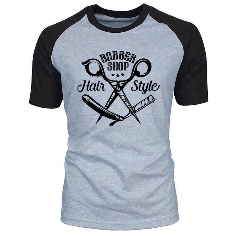 Barbershop Scissors Hair Printing O-neck 100% Cotton Barber Tshirt Tee Casual Loose Size Summer Fashion Mens T Shirt 210629
Barbershop Scissors Hair Printing O-neck 100% Cotton Barber Tshirt Tee Casual Loose Size Summer Fashion Mens T Shirt 210629