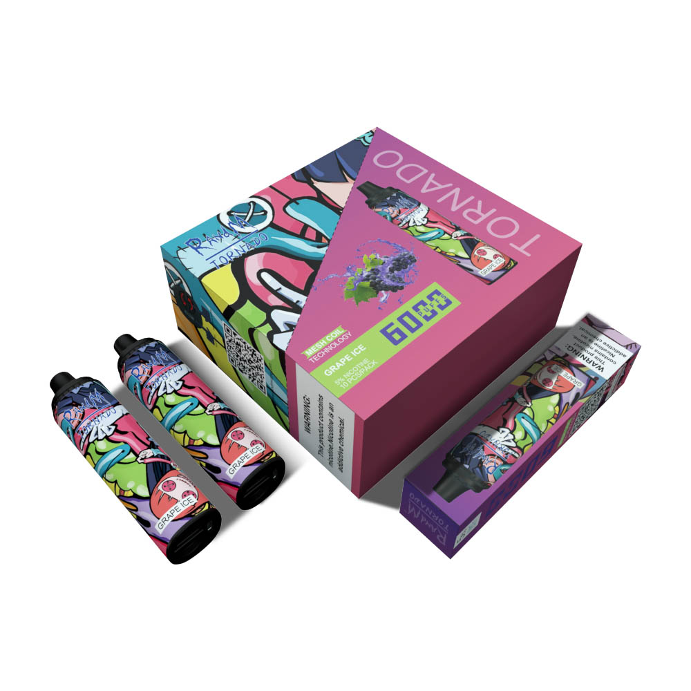 RandM tornado disposable E cigarette Mesh Coil 12ml 6000puffs glowing vapes Type-C rechargeable Multi-flavor cigarette
RandM tornado disposable E cigarette Mesh Coil 12ml 6000puffs glowing vapes Type-C rechargeable Multi-flavor cigarette