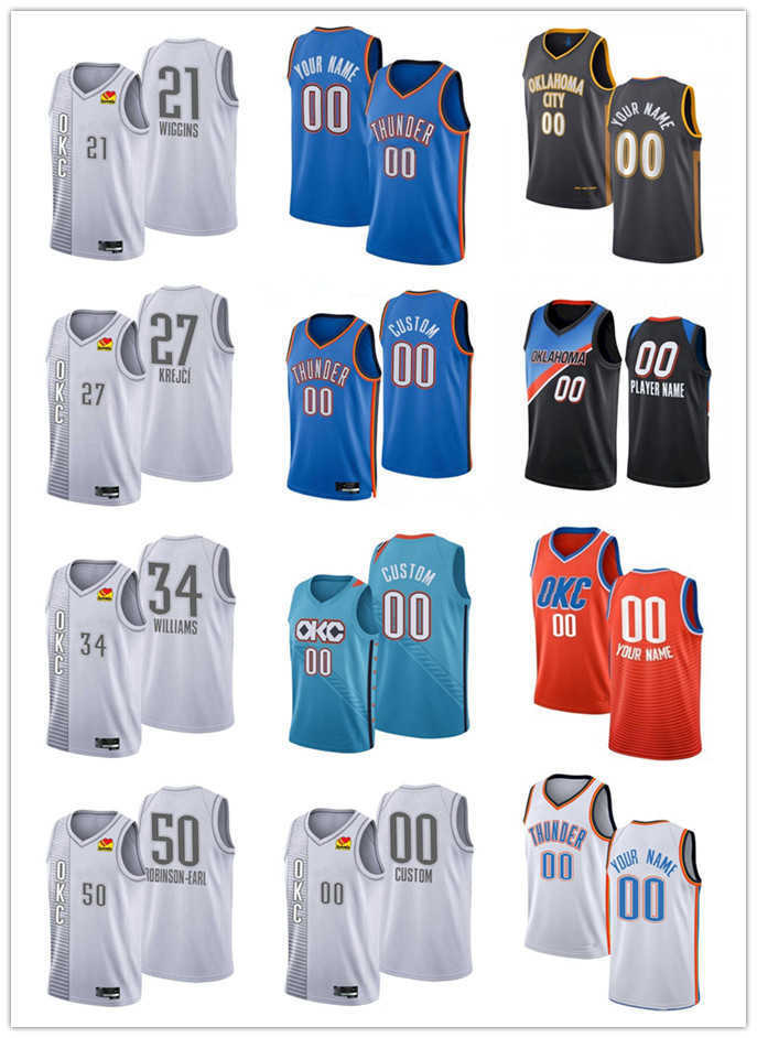 75th Custom Oklahoma's City Thunder's 21 Aaron Wiggins 34 Kenrich Williams 27 Vit Krejci 50 Jeremiah Robinson-Earl Basketball Jerseys, Black;red
75th Custom Oklahoma's City Thunder's 21 Aaron Wiggins 34 Kenrich Williams 27 Vit Krejci 50 Jeremiah Robinson-Earl Basketball Jerseys, Black;red
