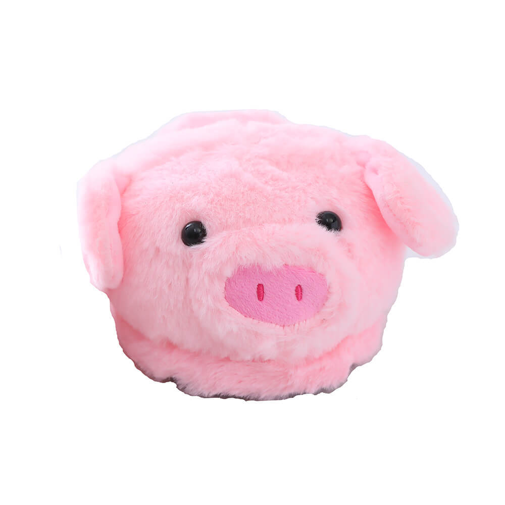 Millffy large size plush comfort code couple Pack heel pink pig slippers ins style cute pig cotton slippers couple home shoes 210225