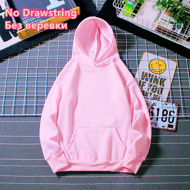 Plus Velvet Oversize Hoodies Women Spring Autumn Female Loose Casual Pullover Hoodied Solid Color Hoodies Sweatshirts Tops 201113