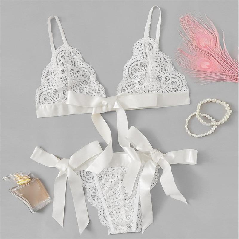 Bras Sets Women Seamless Bra Set Sexy Thong Low Waist Panties Wire Free Bralette Lingerie Brassiere Silk Bandage Female Underwear, White
Bras Sets Women Seamless Bra Set Sexy Thong Low Waist Panties Wire Free Bralette Lingerie Brassiere Silk Bandage Female Underwear, White