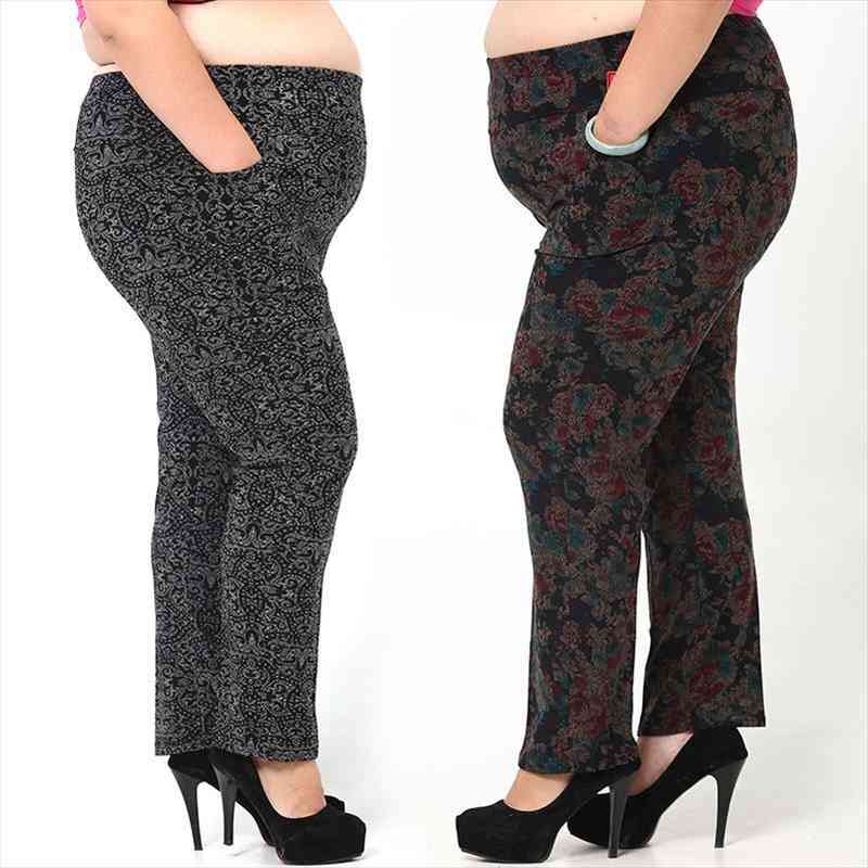 Women Pants Winter Vintage Printed Slim Trousers High Elastic Waist Plus Size 3xl-6xl Middle Age Women Trousers J265, Black;white
Women Pants Winter Vintage Printed Slim Trousers High Elastic Waist Plus Size 3xl-6xl Middle Age Women Trousers J265, Black;white