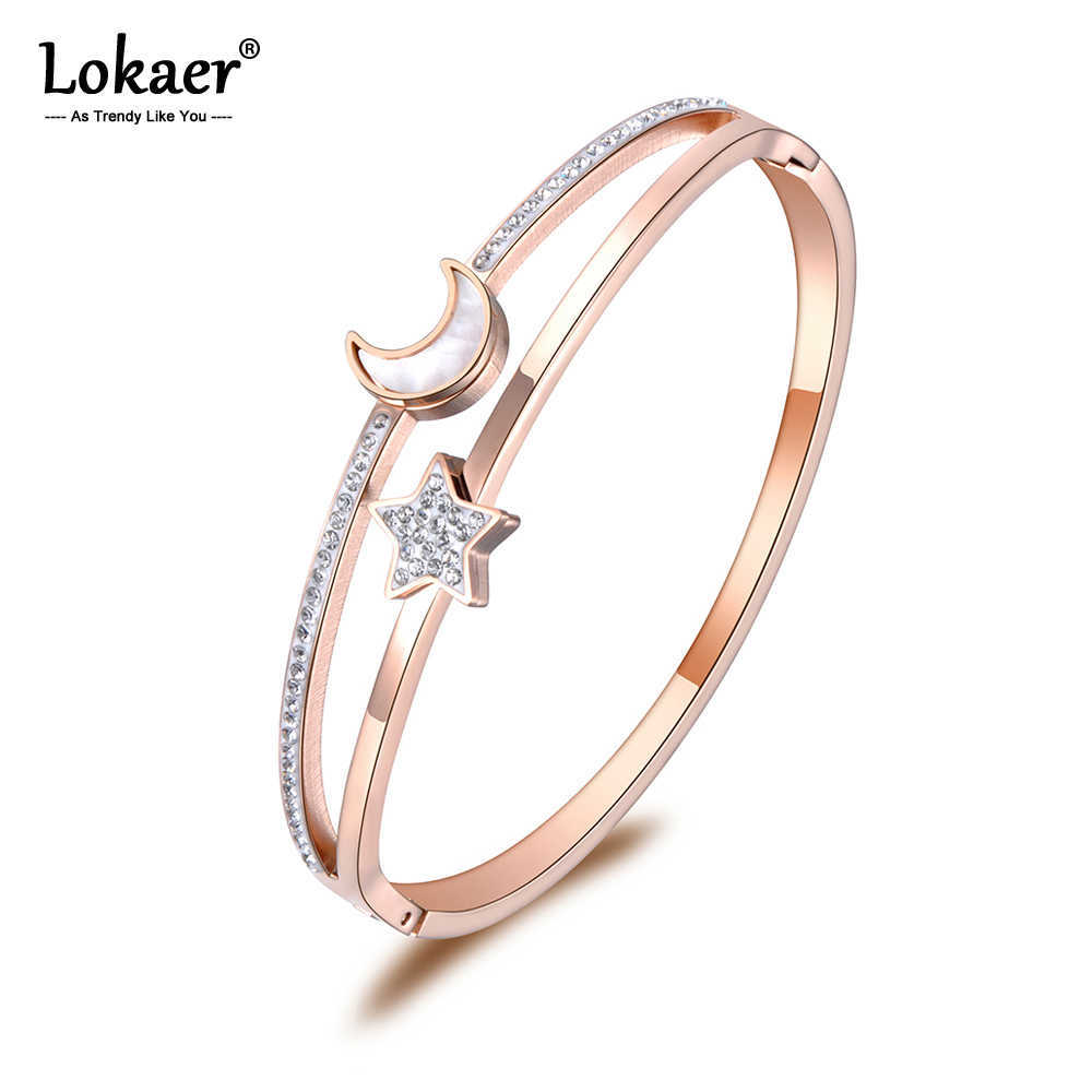 Lokaer Mosaic Rhinestone & Shell Lovers Moon Star Stainless Steel Bracelet Bangle Jewelry Rose Gold Viking Cuff Bracelets B19001 Q0717
Lokaer Mosaic Rhinestone & Shell Lovers Moon Star Stainless Steel Bracelet Bangle Jewelry Rose Gold Viking Cuff Bracelets B19001 Q0717
