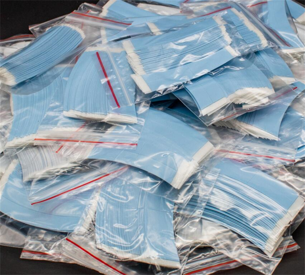 36 Pcs/bag Lace Front Hair System Toupee Hairpiece Tape Adhesive Strips Wig Tapes Double Sided Shape