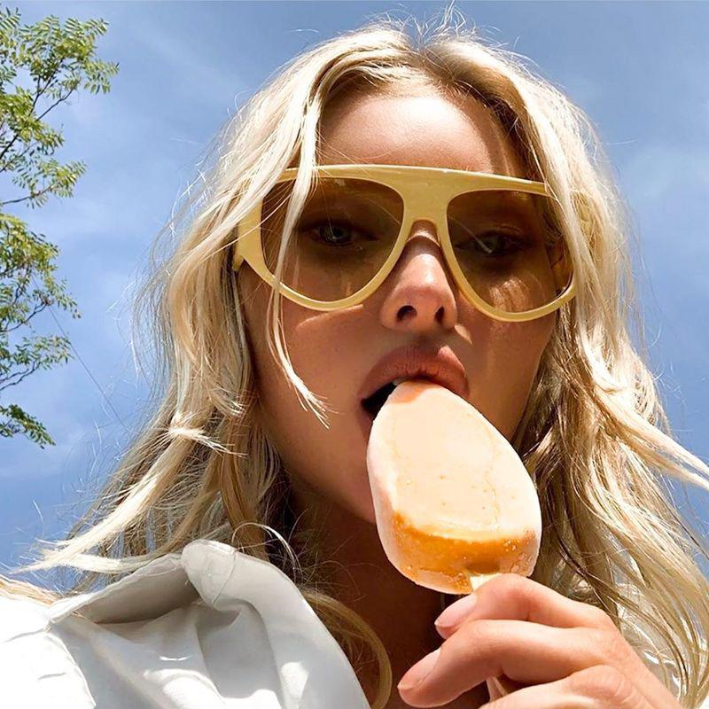 Sunglasses Feishini Star Contracted Yellow Cat Eye Women UV Protection Big Frames Ladies Eyewear Fashion Sun Glassees Vintage
Sunglasses Feishini Star Contracted Yellow Cat Eye Women UV Protection Big Frames Ladies Eyewear Fashion Sun Glassees Vintage