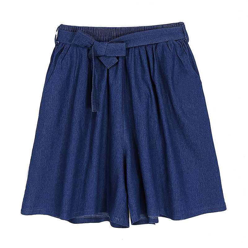 Casual Loose Solid Shorts Women High Waist Plus Size Short Jeans Feminino Elegant All-match Bottoms Female Summer 210525, Blue
Casual Loose Solid Shorts Women High Waist Plus Size Short Jeans Feminino Elegant All-match Bottoms Female Summer 210525, Blue