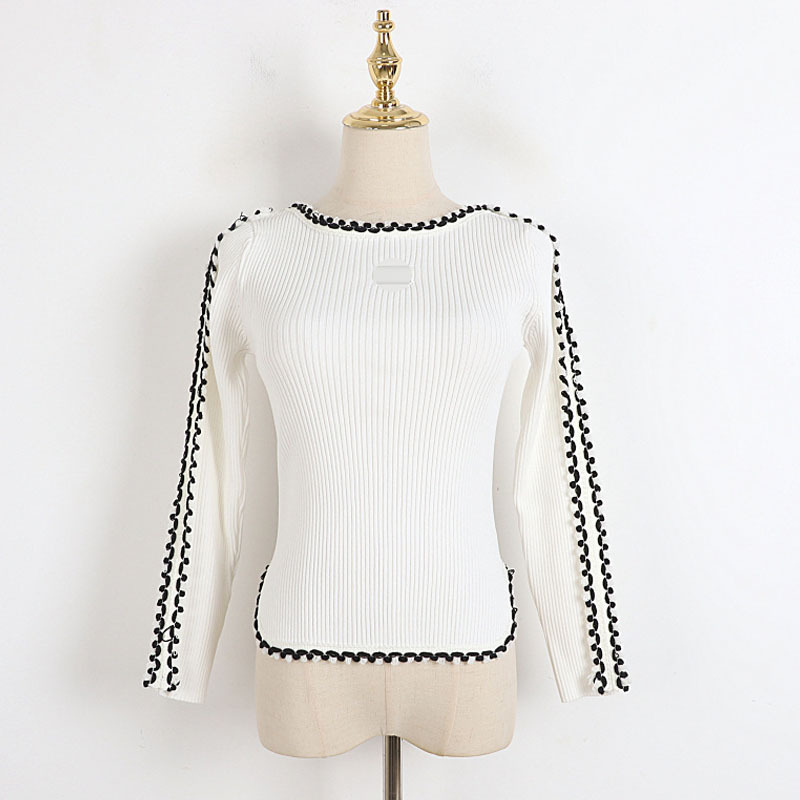 111 2022 Runway Autumn Brand SAme Style Sweater Long Sleeve kint Crew Neck Pullover Black White Fashion Clothes High Quality Womens DL
111 2022 Runway Autumn Brand SAme Style Sweater Long Sleeve kint Crew Neck Pullover Black White Fashion Clothes High Quality Womens DL