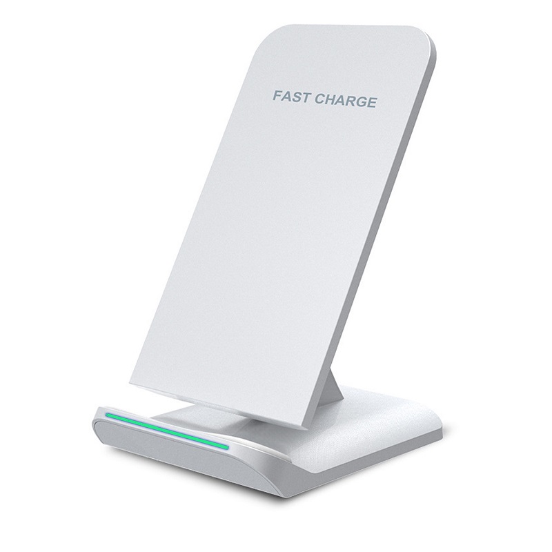 QI mobile phone wireless charger Smart dual-coil desktop fast charging vertical stand
QI mobile phone wireless charger Smart dual-coil desktop fast charging vertical stand