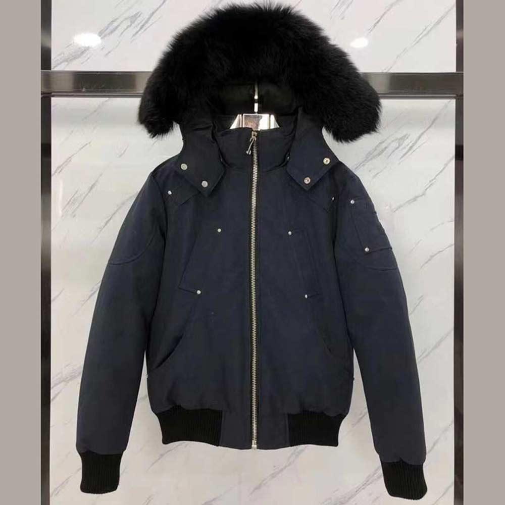 men winter coats moose down flight jacket with big fur collar homme hoody outerwear hooded thick coat mens women jackets canada knuckles, Black
men winter coats moose down flight jacket with big fur collar homme hoody outerwear hooded thick coat mens women jackets canada knuckles, Black