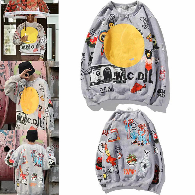 European and American new Kanye retro letters hip hop loose cotton sweater men' and women' casual lovers' wear
European and American new Kanye retro letters hip hop loose cotton sweater men' and women' casual lovers' wear