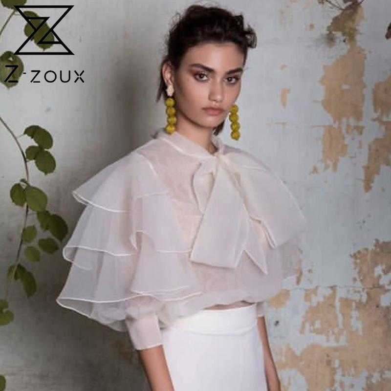GetSpring Women Blouses Perspective Organza Shirts Bow Tie Vintage Blouse Butterfly Sleeve Ladies Tops 210524, White
GetSpring Women Blouses Perspective Organza Shirts Bow Tie Vintage Blouse Butterfly Sleeve Ladies Tops 210524, White