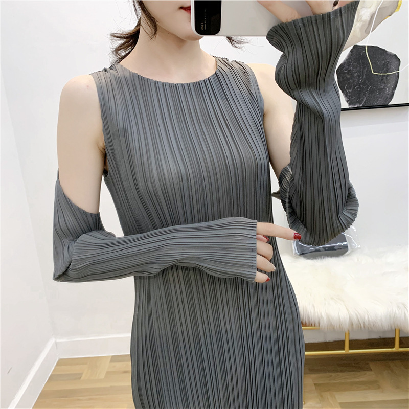 2021 New Pleated Tshirt Fashion Off Shoulder Slip Sleeveless Sexy Es Party Night Club Undefined Yxa2, Gray
2021 New Pleated Tshirt Fashion Off Shoulder Slip Sleeveless Sexy Es Party Night Club Undefined Yxa2, Gray