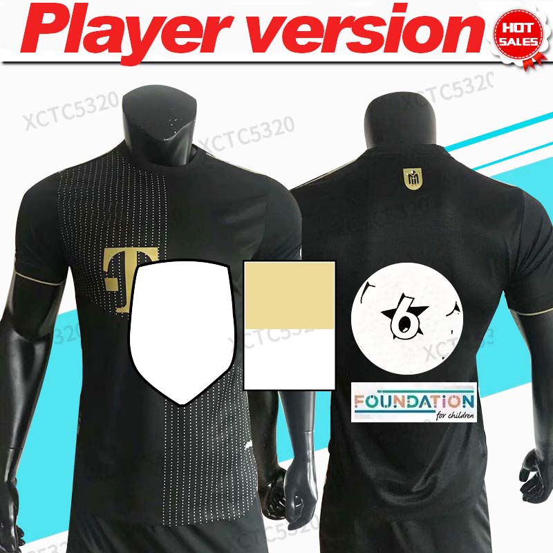 21/22 Player Version Munchen soccer jersey #9 LEWANDOWSKI Away black soccer shirt KIMMICH GNABRY BAYERN SANE Football uniform, No name no number
21/22 Player Version Munchen soccer jersey #9 LEWANDOWSKI Away black soccer shirt KIMMICH GNABRY BAYERN SANE Football uniform, No name no number