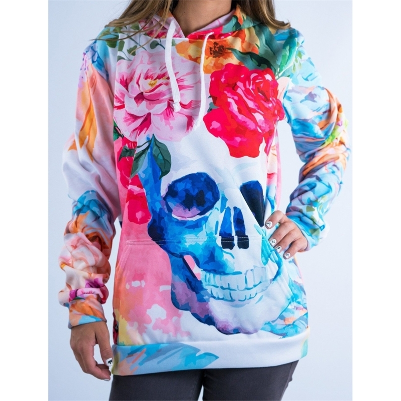 New Arrivals Fashion 3D Print Kawaii Sweatshirt Femmes Sweatshirts Hoodies Women Youth Female Pockets Creative Plus Size 201209