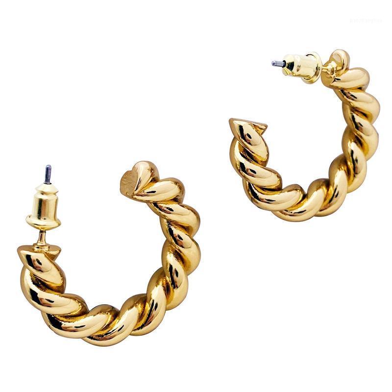 Punk Simple Twist Half Round Studs Earring For Women Girl Copper Hollow Circle Piercing Statement Earrings Jewelry Stud, Golden;silver
Punk Simple Twist Half Round Studs Earring For Women Girl Copper Hollow Circle Piercing Statement Earrings Jewelry Stud, Golden;silver