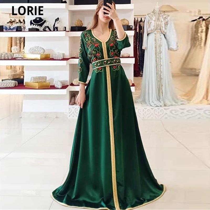 LORIE Satin Evening Dresses Moroccan Caftan for Women Lace Appliques Beading Formal Green Prom Party Celebrity Gowns Long 2021, Black
LORIE Satin Evening Dresses Moroccan Caftan for Women Lace Appliques Beading Formal Green Prom Party Celebrity Gowns Long 2021, Black