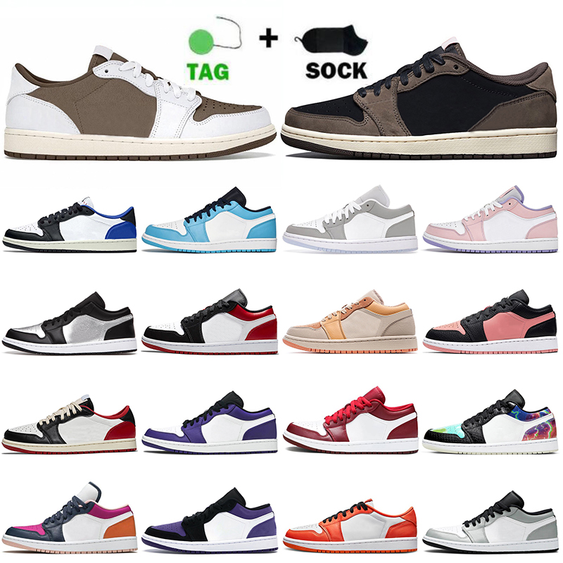 2022 Womens Mens Jumpman 1 Low Atomic Orange Basketball Shoes 1s Travis Black Toe Gym Red Arctic Punch UNC Paris Designer Trainers Sports Sneakers, A#14 black toe 36-45
2022 Womens Mens Jumpman 1 Low Atomic Orange Basketball Shoes 1s Travis Black Toe Gym Red Arctic Punch UNC Paris Designer Trainers Sports Sneakers, A#14 black toe 36-45