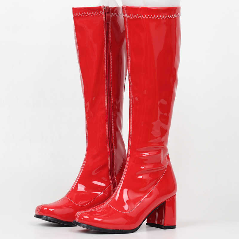 jialuowei Woman gogo Boots Square Heel Knee-High Classic Square Toe Boots PU Leather Zip Boots unisex Party Dress Dance Shoes 210821, Sliver shiny
jialuowei Woman gogo Boots Square Heel Knee-High Classic Square Toe Boots PU Leather Zip Boots unisex Party Dress Dance Shoes 210821, Sliver shiny