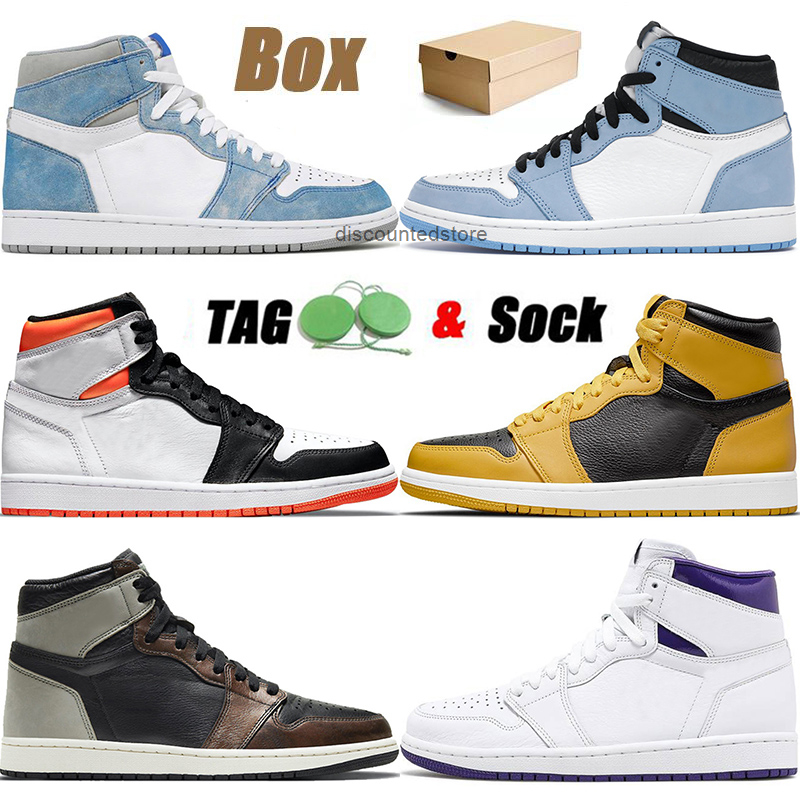 Top Jumpman 1 1s 2021 Arrival Sports Basketball Shoes Hyper Royal Univeristy Blue Pollen OG Patina Court Purple Outdoor Trainers Sneakers, D12 mid se multi-color 36-46
Top Jumpman 1 1s 2021 Arrival Sports Basketball Shoes Hyper Royal Univeristy Blue Pollen OG Patina Court Purple Outdoor Trainers Sneakers, D12 mid se multi-color 36-46