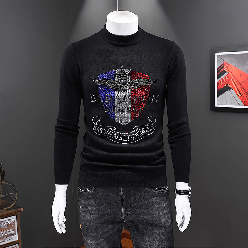 2021 round-neck winter new personality hot-stitched knit sweater men' Korean version of the trend self-cultivation with a sweater, Red
2021 round-neck winter new personality hot-stitched knit sweater men' Korean version of the trend self-cultivation with a sweater, Red