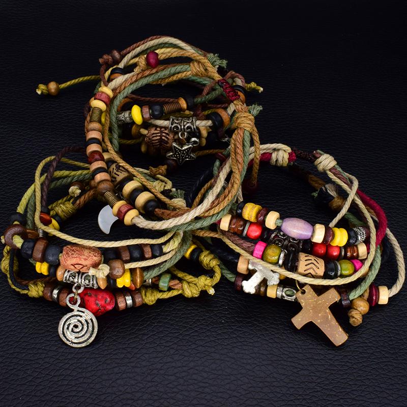 Charm Bracelets Personality Natural Stone Wood Vintage Handmade Colorful Three Layers & Bangle Bohemia Bijoux Pulseras Hombre
Charm Bracelets Personality Natural Stone Wood Vintage Handmade Colorful Three Layers & Bangle Bohemia Bijoux Pulseras Hombre