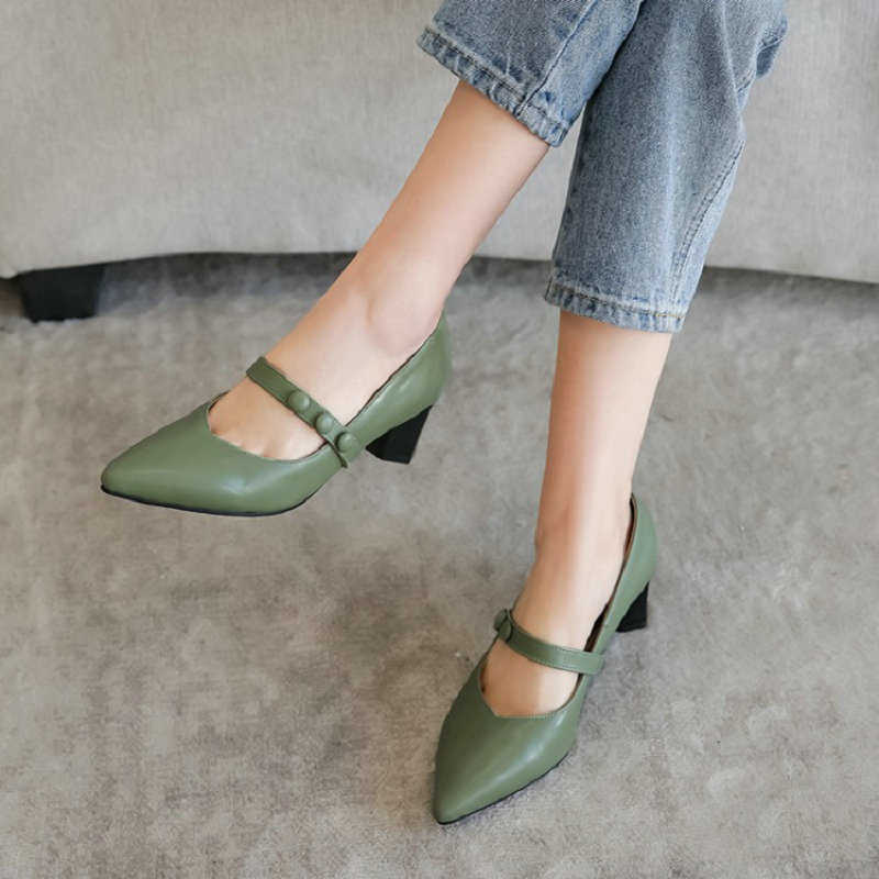 ZawsThia olive army green women's pumps pointed toe ladies mary janes middle heels buckle strap office pumps shoes woman 210611, Black
ZawsThia olive army green women's pumps pointed toe ladies mary janes middle heels buckle strap office pumps shoes woman 210611, Black