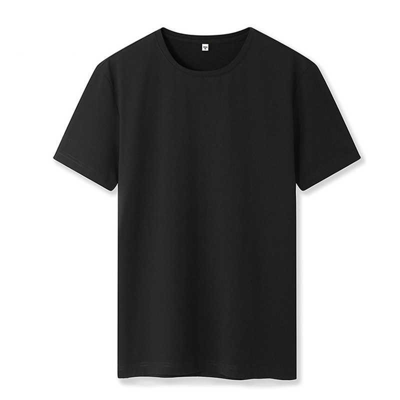 Summer Fashion Soft and Comfortable T Shirts Daily Casual 100% Cotton Short Sleeve O-Neck Tee Shirt Black White 210528