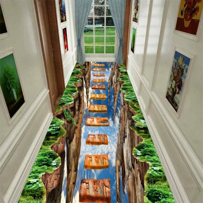 Carpets 3D Fun Adventure Corridor Mat Bedroom Kitchen Rugs Kids Room Decorative Play Area Rug Pastoral For Living