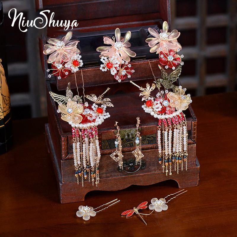 Hair Clips & Barrettes NiuShuya Ancient Chinese Style Bridal Wedding Women Girls Hanfu Dress Tassels Flower Hairpins Head Accessories, Golden;silver
Hair Clips & Barrettes NiuShuya Ancient Chinese Style Bridal Wedding Women Girls Hanfu Dress Tassels Flower Hairpins Head Accessories, Golden;silver