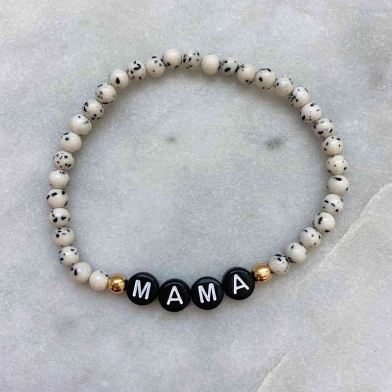 Custom Name Bracelet Couple Bracelets for Women Men Handmade Natural Stones Beads Letter Bracelet Charm Jewelry Gifts