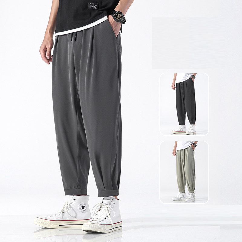 2021 New Harem Men's Pants Runners 2021-autumn Korean Hip Hop Streetwear Sweatpants Joggers Male Dropshipping Yzrr, Green 
2021 New Harem Men's Pants Runners 2021-autumn Korean Hip Hop Streetwear Sweatpants Joggers Male Dropshipping Yzrr, Green