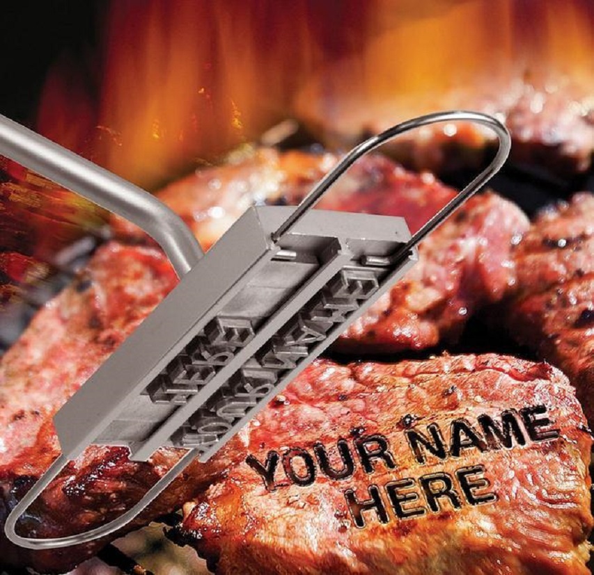 BBQ Barbecue ing Iron Tools With Changeable 55 Letters Fire ed Imprint Alphabet Alminum Outdoor Cooking For Steak RRD7689 Free shipping