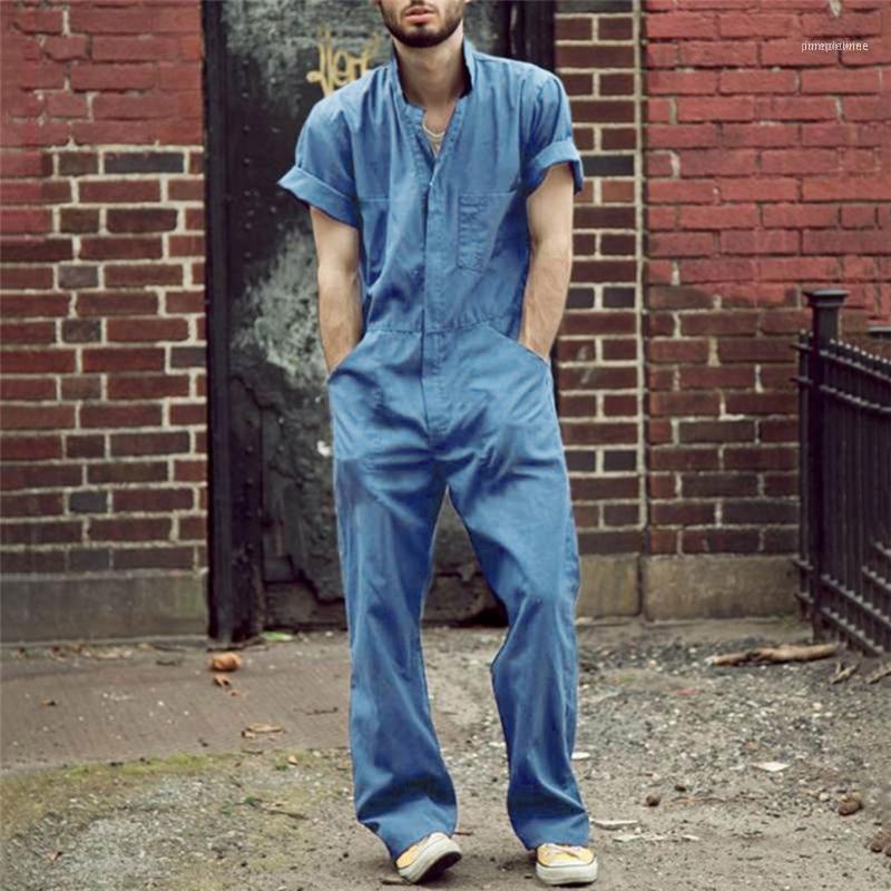 Fashion Men Cargo Overalls Punk Style Hip-hop Pockets Pants Long Sleeve Rompers Tooling Jumpsuit Suit 2021 Streetwear Set1, Blue
Fashion Men Cargo Overalls Punk Style Hip-hop Pockets Pants Long Sleeve Rompers Tooling Jumpsuit Suit 2021 Streetwear Set1, Blue