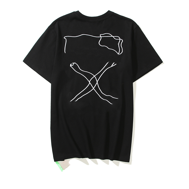 21SS High Quality t shirts Off European and American Trendy Brand Back Irregular Lines Print Fashion Pattern Pure Cotton Loose Short Sleeve Size M-2XL, White;black
21SS High Quality t shirts Off European and American Trendy Brand Back Irregular Lines Print Fashion Pattern Pure Cotton Loose Short Sleeve Size M-2XL, White;black