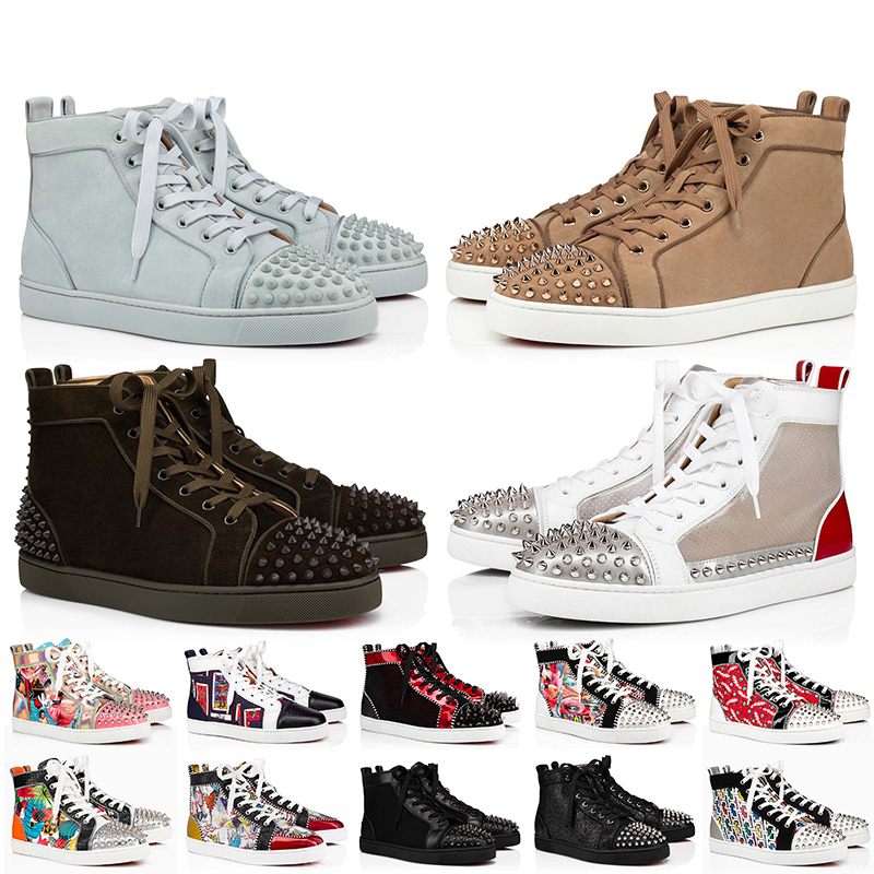 New Fashion Red Bottoms Designer Casual Shoes Platform Womens Mens Luxury Bottom ChrstiansLoubotins Spike Genuine Leather Graffiti Sneakers Flat Trainers, A25
New Fashion Red Bottoms Designer Casual Shoes Platform Womens Mens Luxury Bottom ChrstiansLoubotins Spike Genuine Leather Graffiti Sneakers Flat Trainers, A25